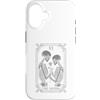 Tarot Card The Lovers Skeleton Goth Hall Custodia per iPhone 16 The Lovers Tarocchi Scheletro Gotico Luna Strega Teschio