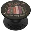 Bookish Reader | Vintage Aesthetic Book Book Lover Lettura Citazione Floreale Libri e Farfalle PopSockets PopGrip Adesivo