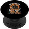 Funny Spooky Season Halloween Party Appa Haunted House 67 Halloween zucca fantasma retrò emblema PopSockets PopGrip Adesivo