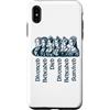 Utopia Sport England Shop Custodia per iPhone XS Max Destini delle sei mogli di Enrico VIII Navy Print