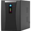 MKC Gruppo di Continuità UPS 1500VA Line Interactive Melchioni MK | 2 Batterie 12V 9Ah | Protezione da Blackout e Sovratensioni, Prese Schuko, Ideale per PC, Router, DVR, Videosorveglianza