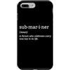 Pigboat Combat Open Sea Veteran Ocean De Custodia per iPhone 7 Plus/8 Plus Sottomarino sottomarino sommergibile a propulsione nucleare