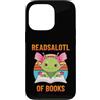 Just a Funny Amphibian Axolotl Lover Custodia per iPhone 13 Pro Readsalotl Di Libri Scuola Lettura Axolotl Carino Bookworm