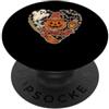 Autumn Ink Occult Linework Halloween Cuore Tatuaggio Flash Boo Spooky Doodle PopSockets PopGrip Adesivo