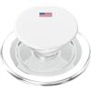 NASA Worm Logo con bandiera americana PopSockets PopGrip per MagSafe