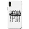 Utopia Sport England Shop Custodia per iPhone X/XS Destini delle sei mogli di Enrico VIII Stampa nera