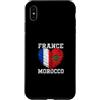 France Morocco Flag Custodia per iPhone XS Max Francia Marocco