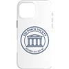 Marble & Mind Custodia per iPhone 16 Pro Max Cresta di filosofia greca antica Atene Portico Società