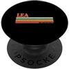 Retro Personalized Name outfit For Men W LEA Retro Personalizzato Nome Vintage Strisce PopSockets PopGrip Adesivo