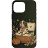 Pointer Dog Bond Custodia per iPhone 16 Pro Max Raffreddatore autunnale vintage Fall Dog Pumpkin