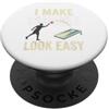 sack toss bean bag toss Funny Cornhole P I Make Cornhole Look Easy PopSockets PopGrip Adesivo