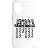 Utopia Sport England Shop Custodia per iPhone 16 Destini delle sei mogli di Enrico VIII Stampa nera