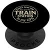 Retro Vintage For Dad Loves Travel Humor Sarcastico divertente dicendo Don Ottenuto La Stazione Ferroviaria Il mio GPS PopSockets PopGrip Adesivo