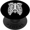 DKittensLovers Gabbia per gatti a costine, per Halloween, amanti dei gatti, mamma, papà, scheletro PopSockets PopGrip Adesivo