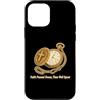 Christian Faith Watch Cross Custodia per iPhone 12 mini Christian Cross Fede Passato Tempo Ben Speso