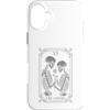 Tarot Card The Lovers Skeleton Goth Hall Custodia per iPhone 16 Plus The Lovers Tarocchi Scheletro Gotico Luna Strega Teschio