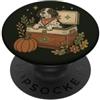 Pointer Dog Bond Raffreddatore autunnale vintage Fall Dog Pumpkin PopSockets PopGrip Adesivo