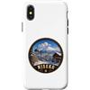 Niseko Ski Resort Winter Landscape Custodia per iPhone X/XS Niseko Hokkaido Giappone Sport Invernali Disegno Sci