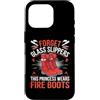 FUNNY FEMALE FIREFIGHTER PRODUCTS Custodia per iPhone 16 Pro Dimentica le pantofole di vetro Questa principessa indossa stivali antincendio da donna