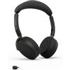 Jabra Cuffie con microfono wireless Bluetooth Evolve3 65 Flex, UC, USB-C
