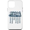 Utopia Sport England Shop Custodia per iPhone 12 mini Destini delle sei mogli di Enrico VIII Navy Print