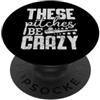 Leggende dello sport Vintage Queste piazzole sono pazzesche e divertenti PopSockets PopGrip Adesivo