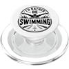 Nuotatore Nuoto Nuotare Accessori Regalo Nuotatore Nuoto Pool-fun Nuotare PopSockets PopGrip per MagSafe