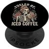 Caffè Freddo Latte Freddo Cold Brew Caff Fueled By Iced Coffee Estate PopSockets PopGrip Adesivo