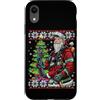 Divertenti abiti da Pompiere natalizi Custodia per iPhone XR Vigile del fuoco Babbo Natale Babbo Natale Pompiere Costume