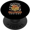 Funny Spooky Season Halloween Party Appa A causa dell'inflazione This Is My Halloween Costume Pumpkin PopSockets PopGrip Adesivo