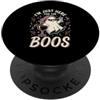 Funny Spooky Season Halloween Party Appa Sono qui solo per la festa di Halloween di Boos Wine Ghost PopSockets PopGrip Adesivo