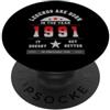 Nato nel 1991 Anni Novanta Old School St Compleanno 1991 Vintage Leggenda Anno Retrò Nostalgia PopSockets PopGrip Adesivo