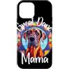 Dane Devotion Lettering Co. Custodia per iPhone 12 mini Great Dane Mama Stained Glass Canine Ritratto