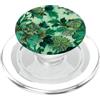 Grandmacore Sophisticated Interior Style Jade Watercolor Grandmillennial Floral Vintage Inspired PopSockets PopGrip per MagSafe
