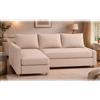 HomeTown Market Solo copridivano! Resistente copridivano Friheten di ricambio compatibile con IKEA Friheten fodera componibile angolare per letto (Poliestere beige destra lungo)