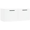 vidaXL Mobile a Parete Bianco 80x36,5x35 cm in Legno Multistrato