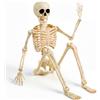 JOYIN Scheletri snodabili per Halloween, 91 cm, articolazioni articolate in plastica, scheletri scheletri di Halloween, Decorazioni di Halloween per casa, Cortile, cimitero, casa infestata, Scena