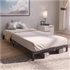 Dreamzie - Struttura Letto Singolo 90x190 cm in Metallo Nero