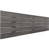DHOME Testiera in Legno Riciclato DM Stile Pallet Letto Ferramenta Inclusa (160cm, Orizzontale, Legno Cenere)