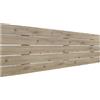 DHOME Testiera in Legno Riciclato MDF Orizzontale in Stile Pallet Letto in Pallet Pallet Incluso (160cm, Quercia)