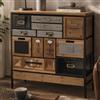 Mendler Comò cassettiera da farmacia HWC-Q77, con cassetti in stile industriale vintage/shabby, legno e metallo, 85x84x36 cm