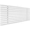DHOME Testata in legno riciclato MDF stile giapponese Pallet Letto Pallet Raccordi inclusi (95cm, Legno bianco)