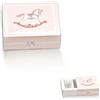 Formoso Scatola Confetti Tipo cassetto con Cavallo a Dondolo Rosa 6 x 5 x h 3 cm Confezione 10 pz Art 16965