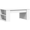 vidaXL Tavolino da Salotto Bianco 102x55x42 cm in Legno Multistrato