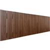 DHOME Testiera in legno riciclato DM Stile Pallet Letto Pallet Ferramenta inclusa (135cm, Pallet Verticale, Legno Noce)