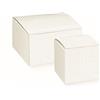 Cartai Bassanesi Formoso Scatola bomboniera Tipo Lino Bianco Pieghevole 10 x 10 x h 12 Cm 20 pz Art 71647