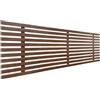 DHOME Testata in legno riciclato MDF stile giapponese Pallet Letto Pallet Raccordi inclusi (160cm, Legno di noce)
