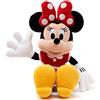 Disney Store Peluche piccolo Minnie, 33 cm, personaggio iconico Disney da coccolare, con vestito rosso a pois e fiocco con dettagli ricamati, per tutte le età