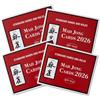 Mtbricey 4 carte Mahjong con stampa grande 2026 ufficiali americani Mah Jong Revision Regole e mani 11,9 x 15,2 cm, facili da leggere, carte nazionali Mahjongg per appassionati, anziani e principianti