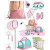 ROBOTIME Set di trappole per insetti e bambini, con motivo a farfalla, per la caccia agli insetti, con lente d'ingrandimento, per il trasporto e accessori, regalo per ragazze 3-12 anni (rosa - 12